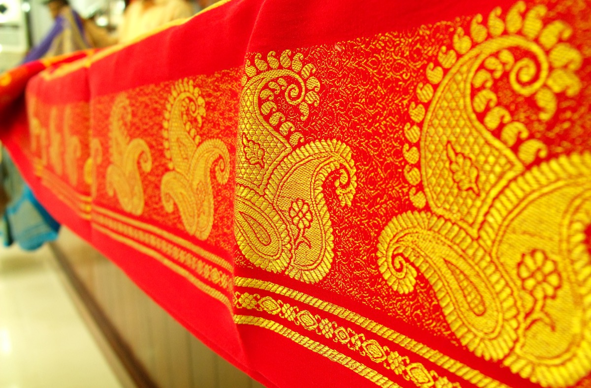 Rich silk wedding saree